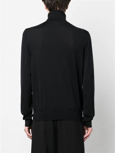 Tom Ford Ribbed Roll Neck Jumper Black Farfetch