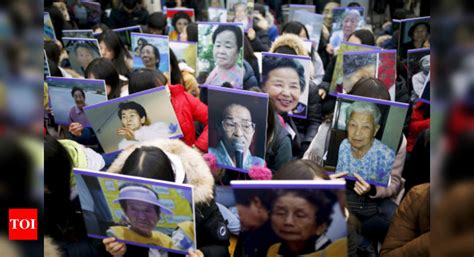 South Korea Comfort Women Protest Against Japan Deal Times Of India