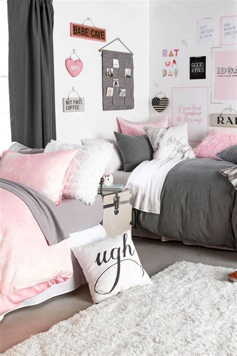 20 Grey And Pink Dorm Room Ideas The Urban Decor