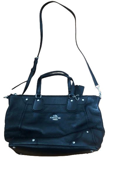 Coach black leather crossbody medium bag - AirRobe