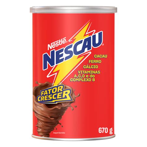 Achocolatado Pó Nescau Lata 670g Pão de Açúcar