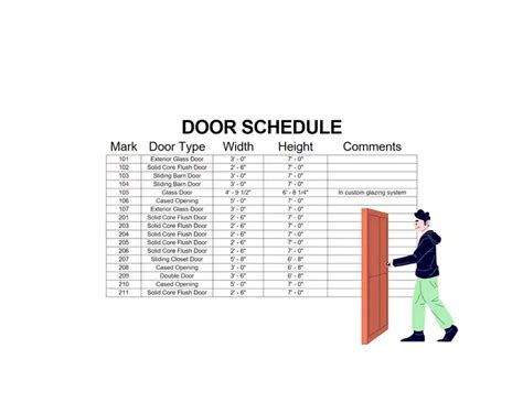 3+ Free Door Schedule Template (Excel, PDF & Web-based) - sample schedule