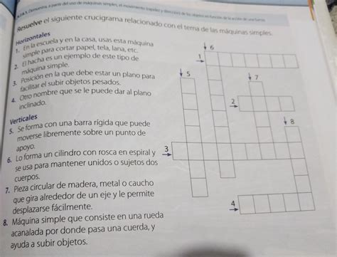 Resuelve El Siguiente Crucigrama Relacionada Con El Tema De Las