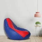 Buy Shira Tear Drop Bean Bag Cover Without Beans Royal Blue Red