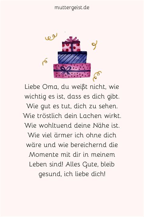 Geburtstagsw Nsche F R Deine Oma Liebe Worte F R Gro Mama Oma Liebe