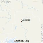 Gakona Alaska Map - ToursMaps.com