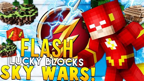 Minecraft The Flash Superhero Mod Lucky Block Skywars Modded Minigame