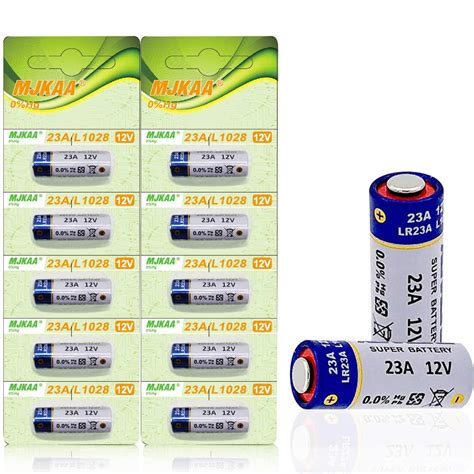 MJKAA 10 Count A23 23a 12 Volt Battery For Garage Doors Opener