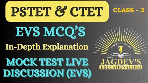 Tet Mock Test Evs Mcq S Pstet Ctet Evs Pedagogy Mcq S Pstet