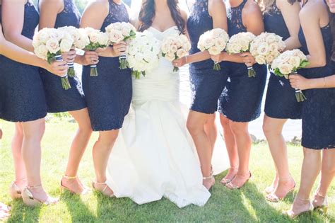 An Elegant Navy And White Wedding Every Last Detail