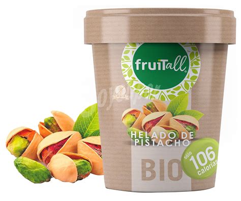 Fruitall Bio Tarrina De Helado De Pistacho Elaborado Sin Gluten Ml