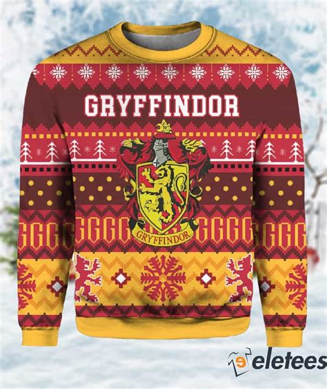 Harry Potter Gryffindor House Ugly Christmas Sweater