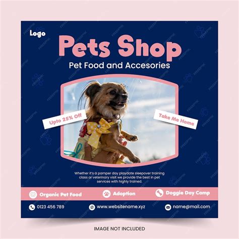 Premium Vector Pet Shop Promotion Social Media Post Banner Template