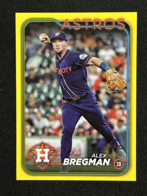 Topps Series Alex Bregman Bordure Jaune Houston Astros