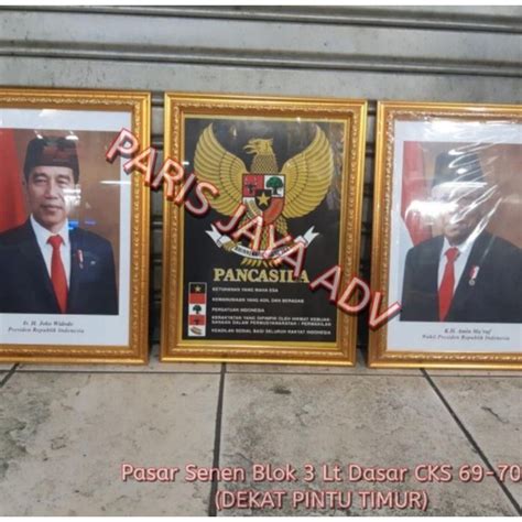 Jual Bingkai Foto Presiden Wakil Presiden Dan Garuda Pancasila Cm X