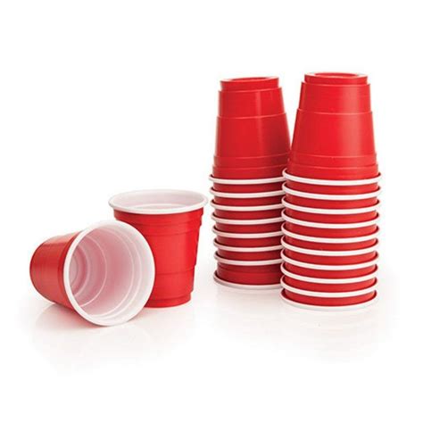 Red Cup Plastic Shot Glasses Package Of 20 Red Solo Cup Shot Glasses Shot Cups