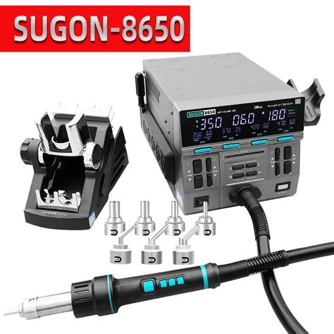 SUGON 8650 2024 1300W Hot Air 3 Mode Digital Display Intelligent BGA