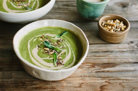 Broccoli Soup With Tahini Lemon And Pine Nut Za’atar A Trip To The Southern Forests My