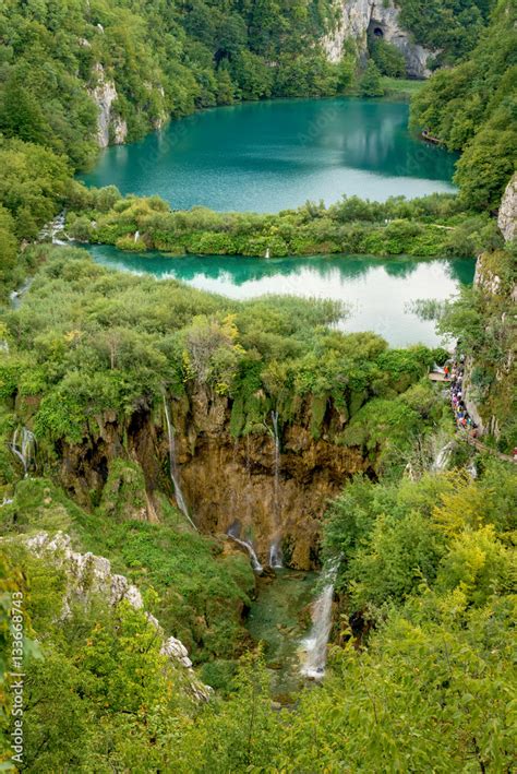 Plitvice lakes and waterfalls Stock Photo | Adobe Stock