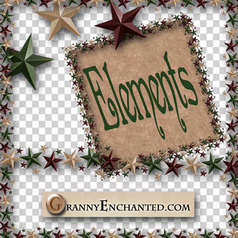 Suede Stars Digi Scrapbook Element Pack Granny Enchanted Designs