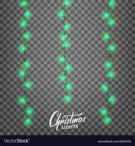 Christmas lights realistic decoration design Vector Image