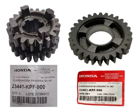 Engrenagem Par 3ª Marcha Tornado 250 Original Honda