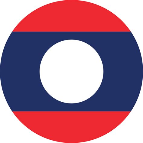 Circle Flag Of Laos 11571332 Png