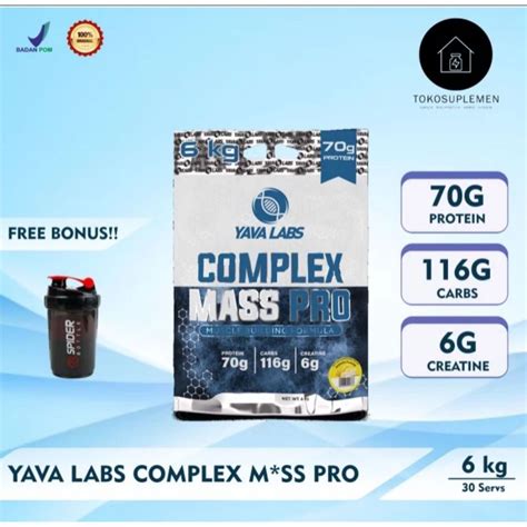 Jual Yava Labs Complex Mass Pro Gainer 6 Kg Mass Gainer BULKING