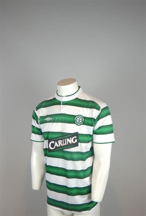 Celtic Thuisshirt 2003 2004 Gesigneerd Door Henrik Larsson Incl