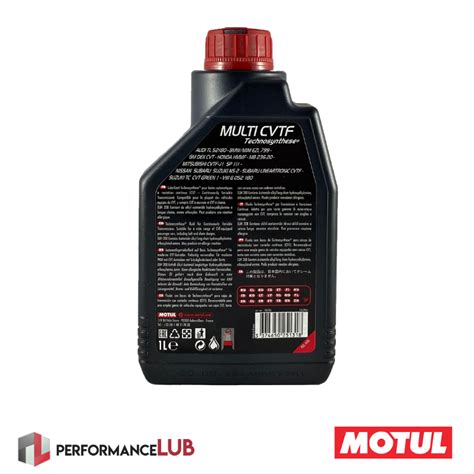 Motul Multi Cvtf Litro Performancelub Lubrificantes Premium