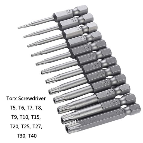 Pcs Screwdriver Bit Set Including Tamper T T T T T T T