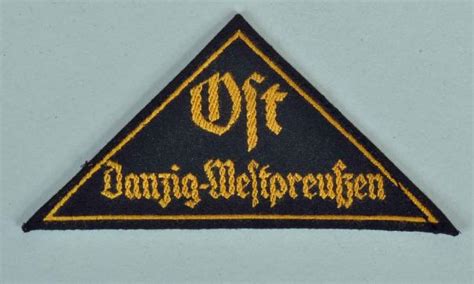 Regimentals German Wwii Hitler Youth District Triangle Danzig