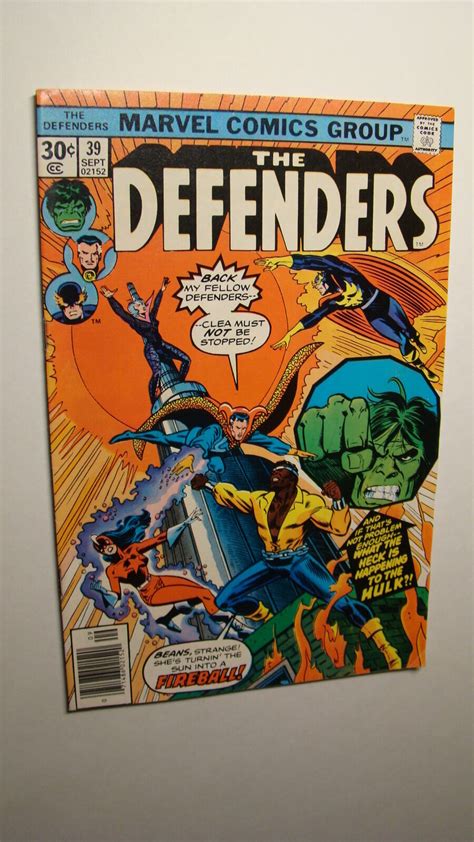 Defenders Nm Or Better Vs Clea Nighthawk Luke Cage Hulk