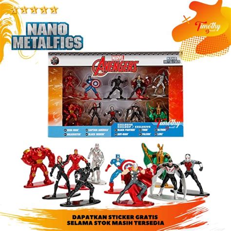 Jual Jada Figure Nano Metalfigs Marvel Avengers Exclusive Pack Isi