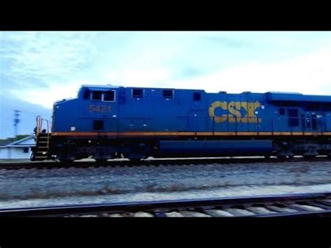 Csx Manifest Train On The Woodland Sub Hoopeston Illinois