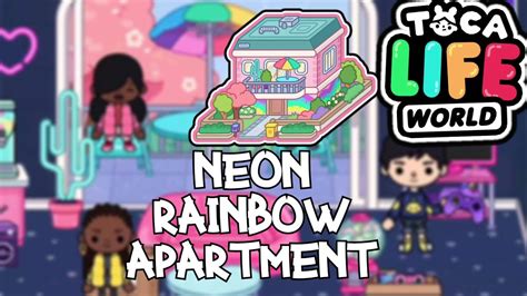 Neon Rainbow Apartment Toca Life World Youtube