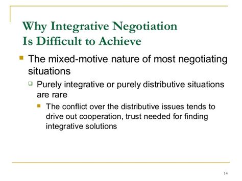 Integrative Negotiation