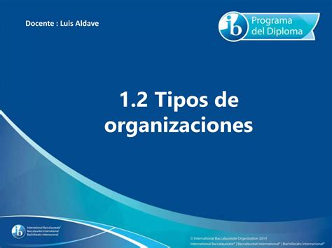 Tipos De Organizaciones Ppt