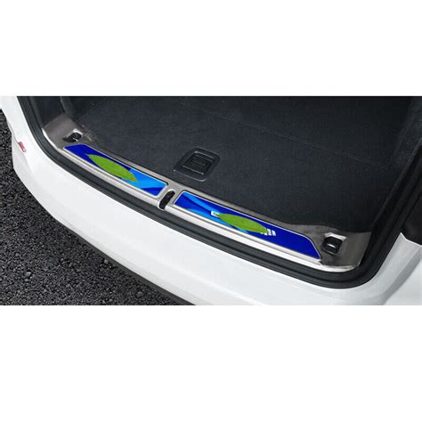 Silver Steel Rear Bumper Protector Sill Plate Trim Fit For BMW X3 G01