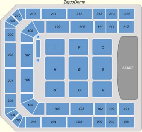 Ziggo Dome Seating Plan | Elcho Table