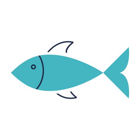 Diseño Png Y Svg De Ilustración Plana De Pescado Verde Para Camisetas