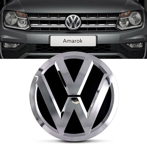 Emblema Grade Dianteira Vw Amarok 2017 Em Diante Cromado Submarino