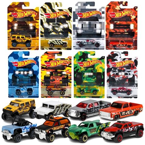 โมเดลรถเหลก Hot wheels ชด CAMOUFLAGE SERIES ครบชด 8คน ลขสทธแท Shopee Thailand