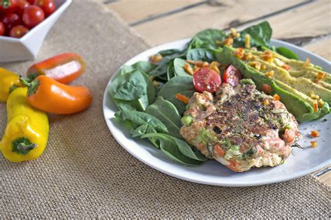 Salmon Halloumi And Dill Burger Oatandsesame