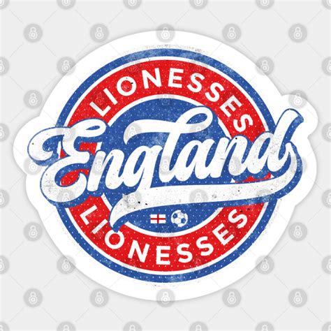 England Lionesses Football Badge (round) - England Lionesses - Sticker ...