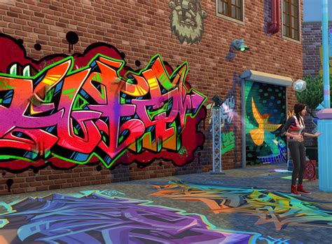 Sims 4 Urban Art Graffiti