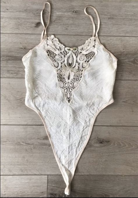 Vintage Lingerie S DELICATES Second Skin Thong Bod Gem