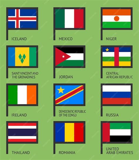 Premium Vector Flags Of The World