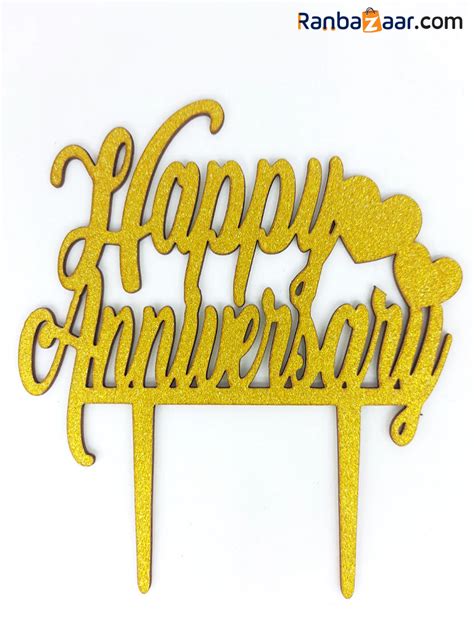 Happy Anniversary Cake Topper Ranbazaar Private Limited