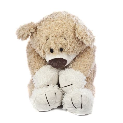 Sad And Lonely Teddy Bear Stock Image Image Of Isolated 15859797